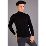 KOÇMEN BOĞAZLI KAZAK KC-0170 - SİYAH