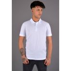 Koçmen Erkek Polo Yaka T-Shirt K-0145 - Beyaz - XXXXL