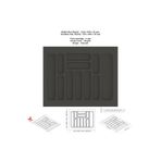 KOÇSAN Çekmece İçi Kaşıklık, Düzenleyici, Organizatör 62 CM X 49 CM-Antrasit