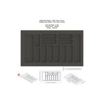 KOÇSAN Çekmece İçi Kaşıklık, Düzenleyici, Organizatör 86 CM X 49 CM-Antrasit