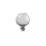 KOÇSAN Kristal 30 mm Çapında Tek Delikli Kulp Lüks Country Mutfak Mobilya Dolap Çekmece Kulpu