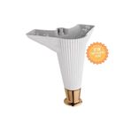 KOÇSAN Nefes Beyaz 12 Cm Plastik Mobilya Ayağı, Lüks Metal Mobilya Ayak, Koltuk, Dolap, Şifonyer Ayak