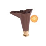 KOÇSAN Nefes Ceviz 12 Cm Plastik Mobilya Ayağı, Lüks Metal Mobilya Ayak, Koltuk, Dolap, Şifonyer Ayak
