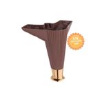 KOÇSAN Nefes Ceviz 15 Cm Plastik Mobilya Ayağı, Lüks Metal Mobilya Ayak, Koltuk, Dolap, Şifonyer Ayak