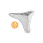 KOÇSAN Yunus Beyaz 12 Cm Plastik Mobilya Ayağı, Lüks Metal Mobilya Ayak, Koltuk, Dolap, Şifonyer Ayak