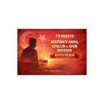 kocstudyo 19 Mayıs Atatürk'ü Anma Gençlik ve Spor Bayramı Poster, 105x75 cm, İç ve Dış Mekan Afişi