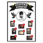 kocstudyo Atatürk Köşesi Posteri, 85x115 cm, Özel Tasarım Duvar Afişi