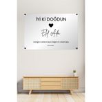 kocstudyo Kişiye Özel Doğum Günü Duvar Afişi Posteri, 150x225 cm