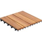 Koçtaş 30x30 Ahşap Yer Karosu - 4 Adet - Çok Renkli