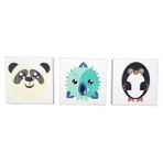 Koçtaş 3'lü Kanvas Set Panda Tablo
