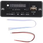 Kod Çözme Kartı 12V 02EA Mp3 Kod Çözme Kartı Aux Girişli USB Port Destekli Hafıza Kartı ve U Disksiyah (Yurt Dışından)