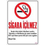 KOD:866 Sigara İçilmez 25x35 Uyarı Levhası