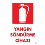 KOD:868 Yangın Söndürme Cihazı 25x35 Uyarı Levhası