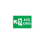 KOD:947 Acil Çıkış 25x35 Uyarı Levhası