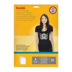Kodak 20x30 cm 5 Sayfa Koyu Renkli Tişörtler İçin T-Shirt Transfer Kağıdı