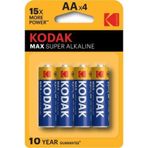 Kodak 4'lü AA Max Süper Alkalin Kalem Pil