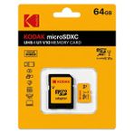 Kodak 64gb Micro SD Uhs-ı C10 U1 V10 - SD Adaptör Full HD Kayıt Destekli Telefon, Drone ve Aksiyon Kamera Uyumlu Hafıza Kartı