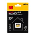Kodak 64gb Micro SD Uhs-ı U3 V30 A1 Kı330 Güvenlik Kamerası Araç Kamerası ve 4K Video Kayıt Uyumlu Hafıza Kartı
