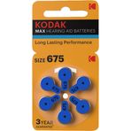 Kodak 6'lı P675 İşitme Cihazı Pili
