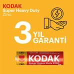 Kodak Çinko Karbon Kalem Pil Blister Aa 4'lü 3 Adet