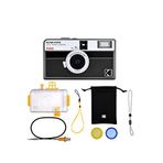 Kodak Ektar H35n Çizgili 35mm Filmli Şipşak Fotoğraf Makinesi Premium Paket - Siyah