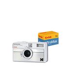 Kodak Ektar H35n Çizgili Gümüş 35mm Filmli Şipşak Fotoğraf Makinesi + Ultramax 24 Poz Film - Gri