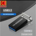 Kodak K133 Süper Hızlı 3.2 140Mbs Gen1 128Gb.Orjinal Mini Usb Flash Bellek Ultra Hızlı