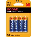 Kodak Max Alkalin Kalem Pil AA 4'lü 3 ADET