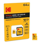 Kodak Micro SD 64 GB UHS-I U1 V10 A1 Premium Hafıza Kartı