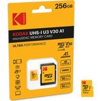 Kodak Mikro SD 256 GB UHS-I U3 Ultra Performans Hafıza Kartı