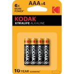 Kodak Xtralife Alkalin İnce Pil Blister AAA 4'lü 2 ADET