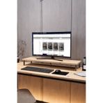 KODIGU 90x20cm Monitör Standı | Ergonomik Monitör Standı | Boyun için Monitör Standı | Çam