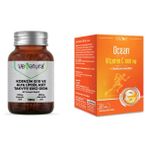 Koenzim Q10, Alfa Lipoik Asit 60 Kapsül + C 1000 Mg 30 Tablet