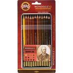 Koh-i Noor 213023 Brown Line Mondeluz Aquarell Kalem Seti