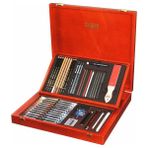 Koh-I Noor 8896-01 Gioconda Artist's Set Büyük Karakalem Eskiz Çizim ve Resim Seti Koleksiyonu 54 Parça