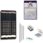 Koh-i-Noor Koh-I Noor Eskiz Başlangıç Seti 3 + Dereceli Kalem + A5 Defter + Dağıtıcı Set + Silgi + Açacak + Hamur Silgi - Karışık-Çok Renkli - standart