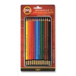 Koh-I-Noor Mondeluz kuşe & kraft Aquarellstifte set en ince kalite suluboya renkli kurşun kalem, Blister-Set sıralanmış, 12 adet