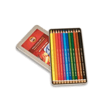 Koh-i Noor Polycolor Artist 12'li Metal Kutu Kuru Boya Kalemi