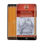 Koh-İ Noor Profesyonel Dereceli Kalem Seti 1502/Iı 8B-2H Metal Kutu
