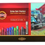 Koh-I-Noor Toison D 'or 8552 ekstra yumuşak sanatçı pastel boyalar (36 adet)