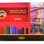 Koh-I-Noor Toison D 'or 8585 yumuşak sanatçı pastel boyalar (36 adet)