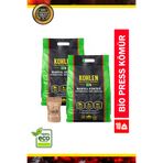 KOHLEN Bio Fındık Kabuğu Mangal Kömürü Seti | 2x5 KG Yumurta Press + FireBALL Tutuşturucu
