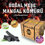 Kohlen Doğal Meşe Mangal Kömürü - Boylanmış- 4 Kğ- Bbq Öze