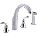 Kohler Forte 4 Delikli Krom Eviye Bataryası