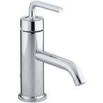 Kohler Purist Parlak Krom Tek Delikli Sifon Kumandalı Lavabo Bataryası