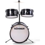 Köhner Cd-02 Akustik Çocuk Bateri Seti - Siyah