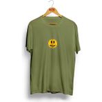 Koi Art Design Drew / Erkek Haki Yeşil Renk T-Shirt / %100 Pamuk Premium Quality / Regular Fit - XL