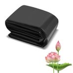 Koi Göletleri Su Bahçeleri Çeşmeleri için Büyük 10x15ft Gölet Liner 0.3mm HDPE Kauçuk Astar Siyah EPDM Kaplamalı Su Geçirmez Astar Dış Mekan Kullanımı için