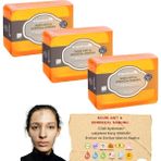 Kojik Asit & Zerdeçal Sabunu 3 Adet x 140 gr Leke ve Sivilce Karşıtı Kojic Acid - Kolajen - Aha Bha