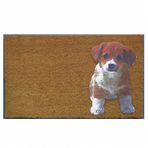 Koko 45x75 cm Flok Köpek Desenli Paspas